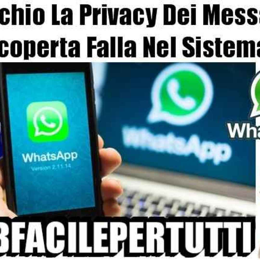whatsapp  falla  privacy  messaggi