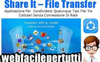 File Sharing: shareit  app  transfert  connesione