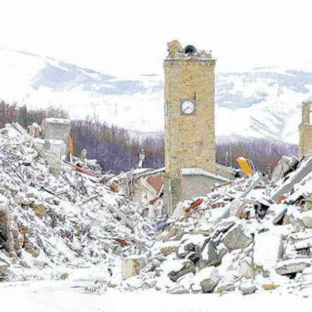 amatrice terremoto burocrazia  gelo neve