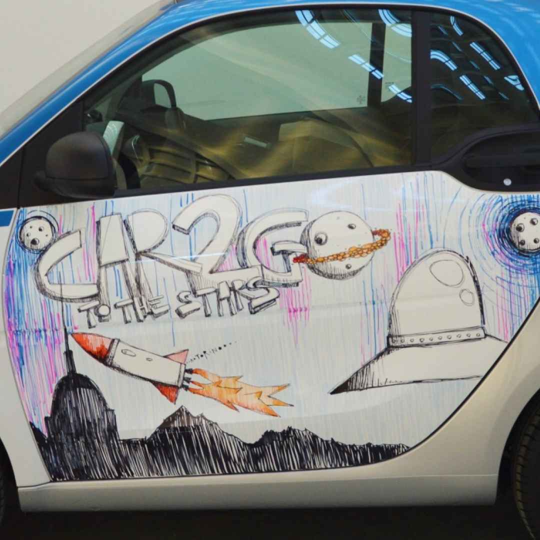 street art  car2go  carsharing