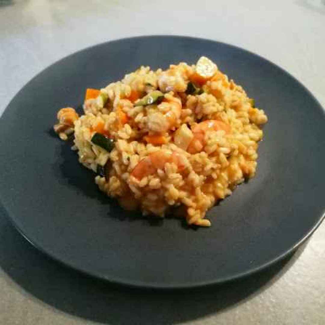 cena  ricette light  pesce  risotto