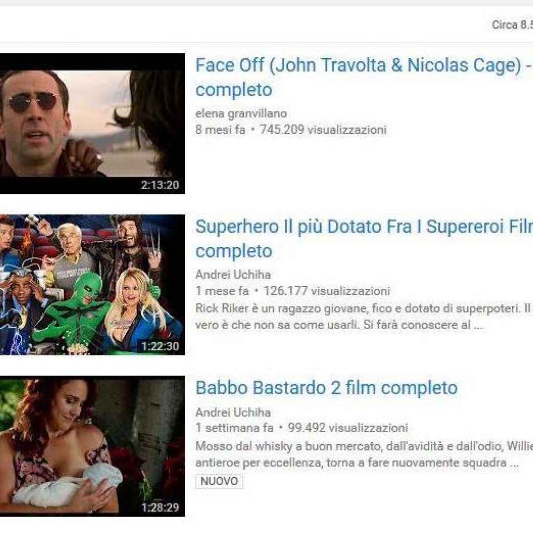 youtube  film completi  streaming