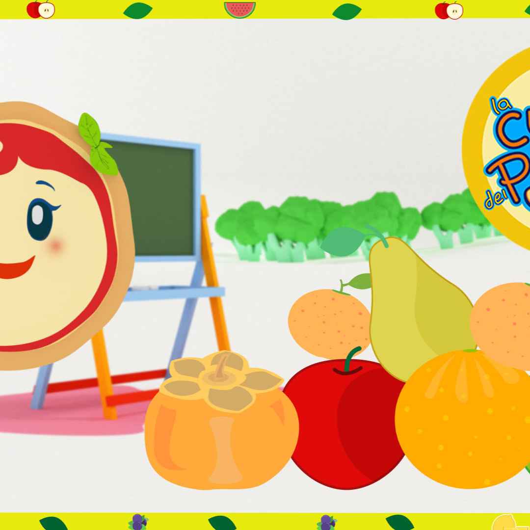 cartoni animati  bambini  frutta