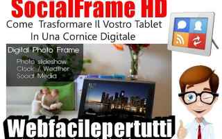 socialframe hd app tablet cornice