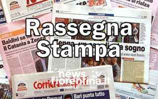 Firenze: rassegna stampa  quotidiani  prime pagin