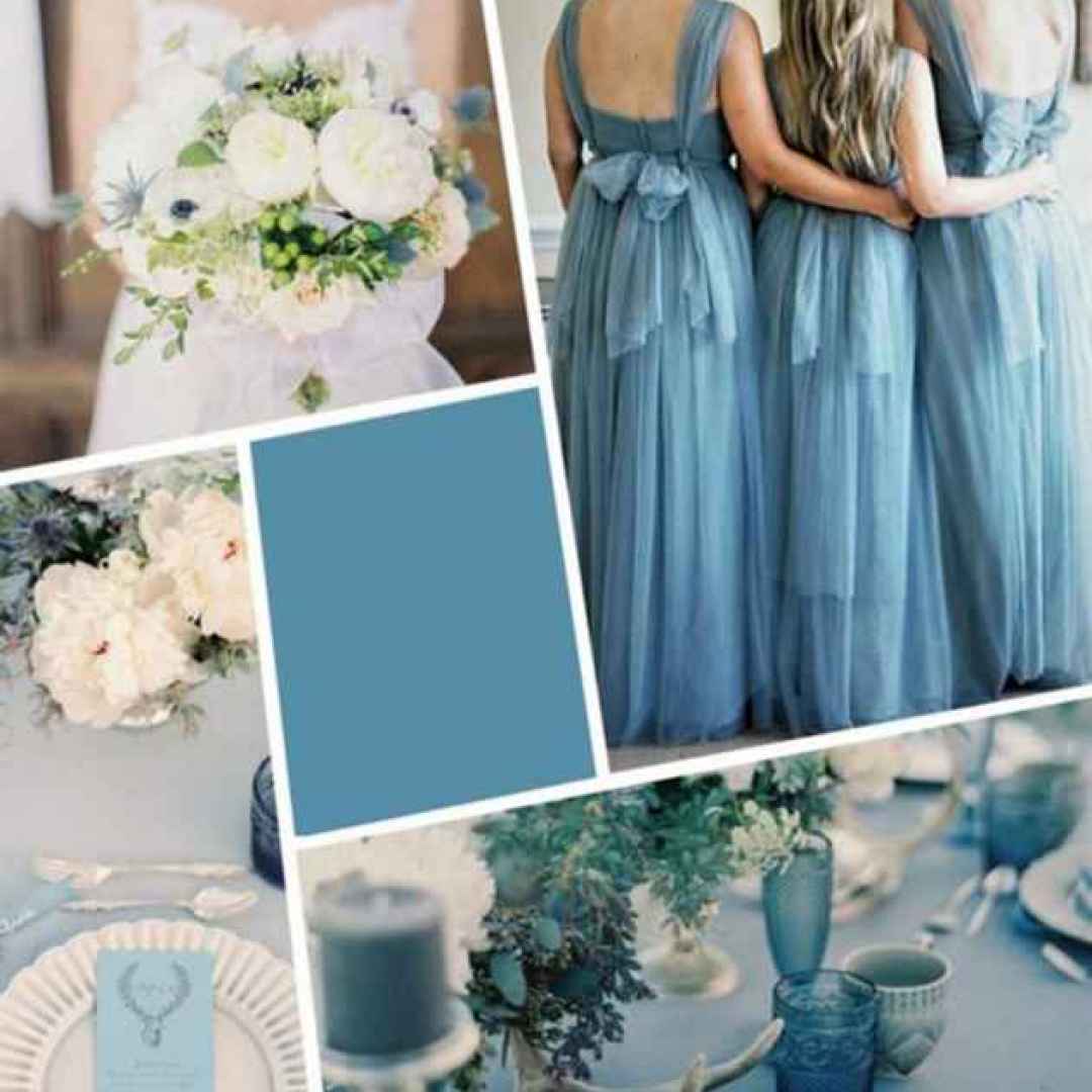 Blu niagara. Il colore più scelto dagli sposi per il matrimonio 2017