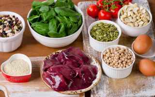 Medicina: ferro  alimentazione  anemia
