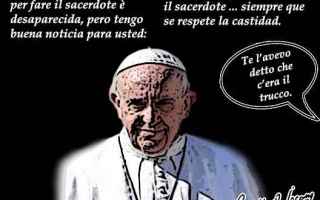 Satira: papa francesco  crisi delle vocazioni