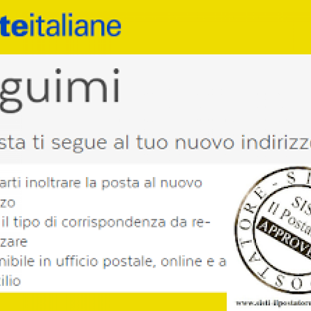 seguimi  poste italiane  servizi online