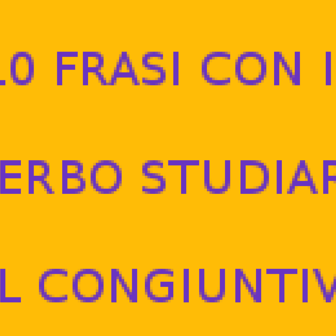 studiare  verbi italiani  congiuntivo