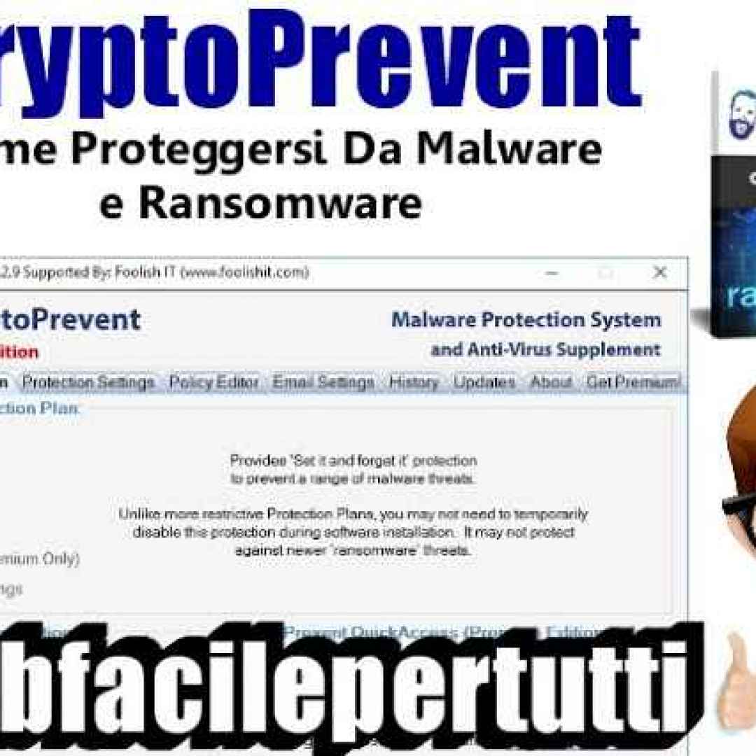 cryptoprevent sicurezza virus