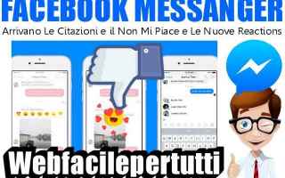 Facebook: facebook messanger novità