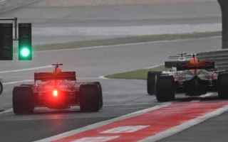 Gran Premio Cina, PL1: sessione disturbata dalla pioggia.