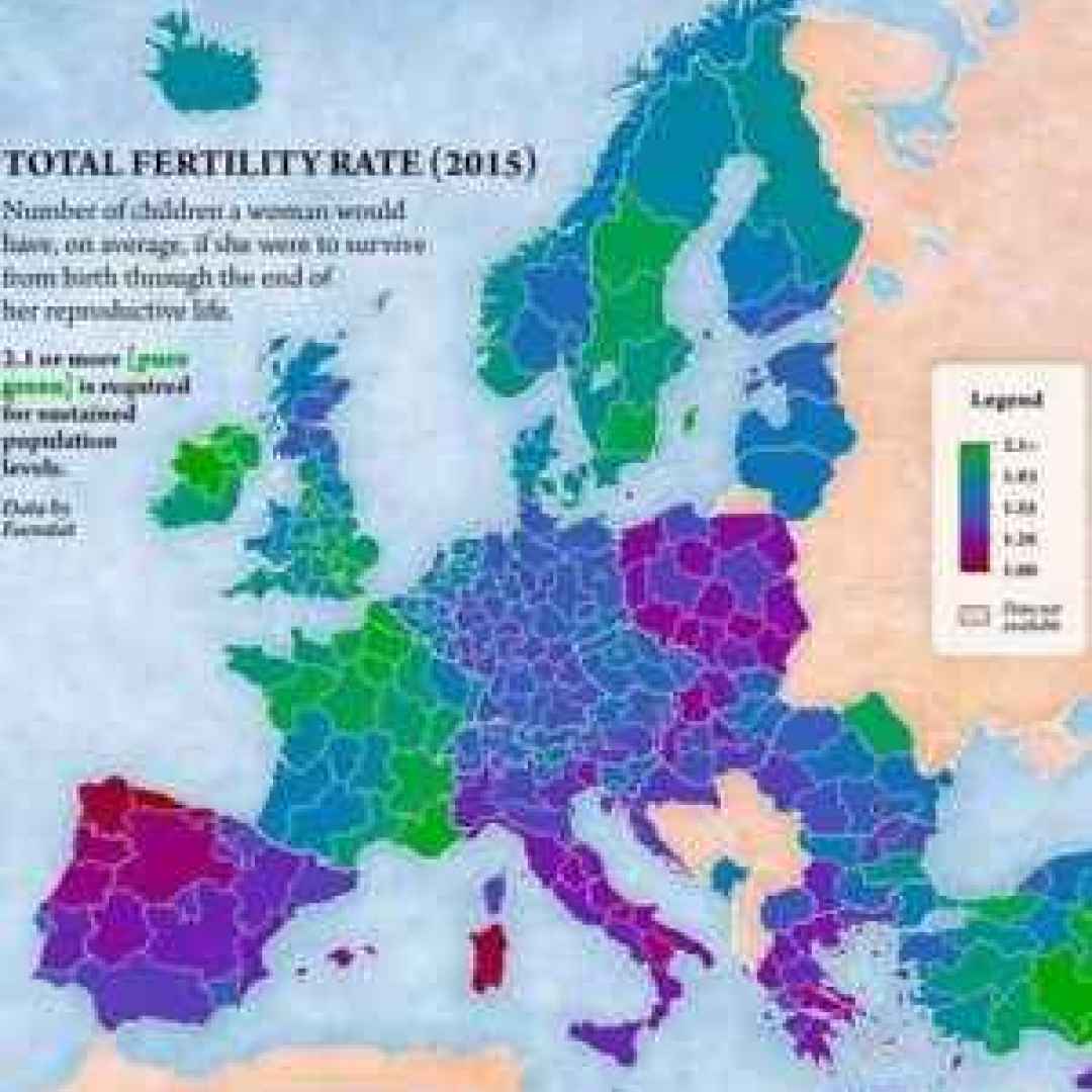 fertilità  europa  italia  nascite