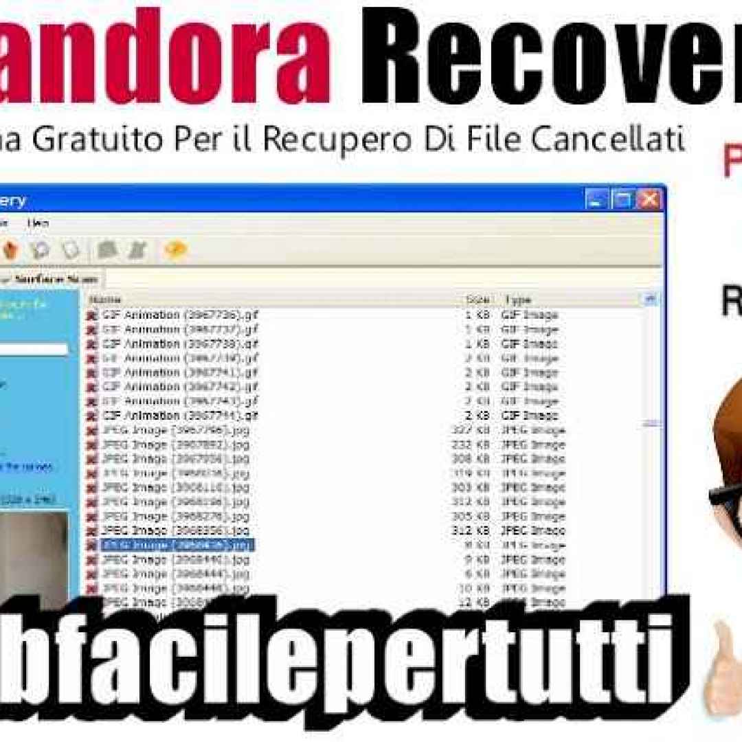 (Pandora Recovery) Programma Gratuito Per il Recupero Di File Cancellati