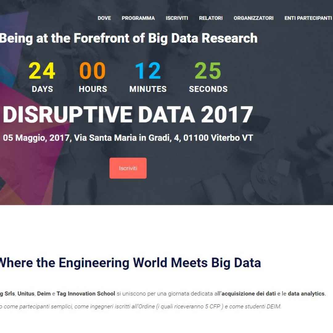 big data  disruptive data