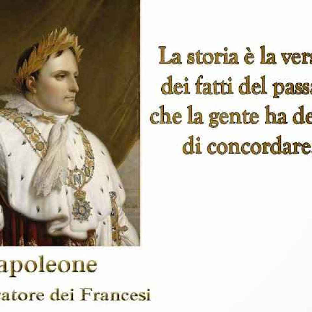 storia  aforismi  napoleone