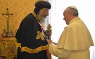Religione: copti  papa francesco  egitto