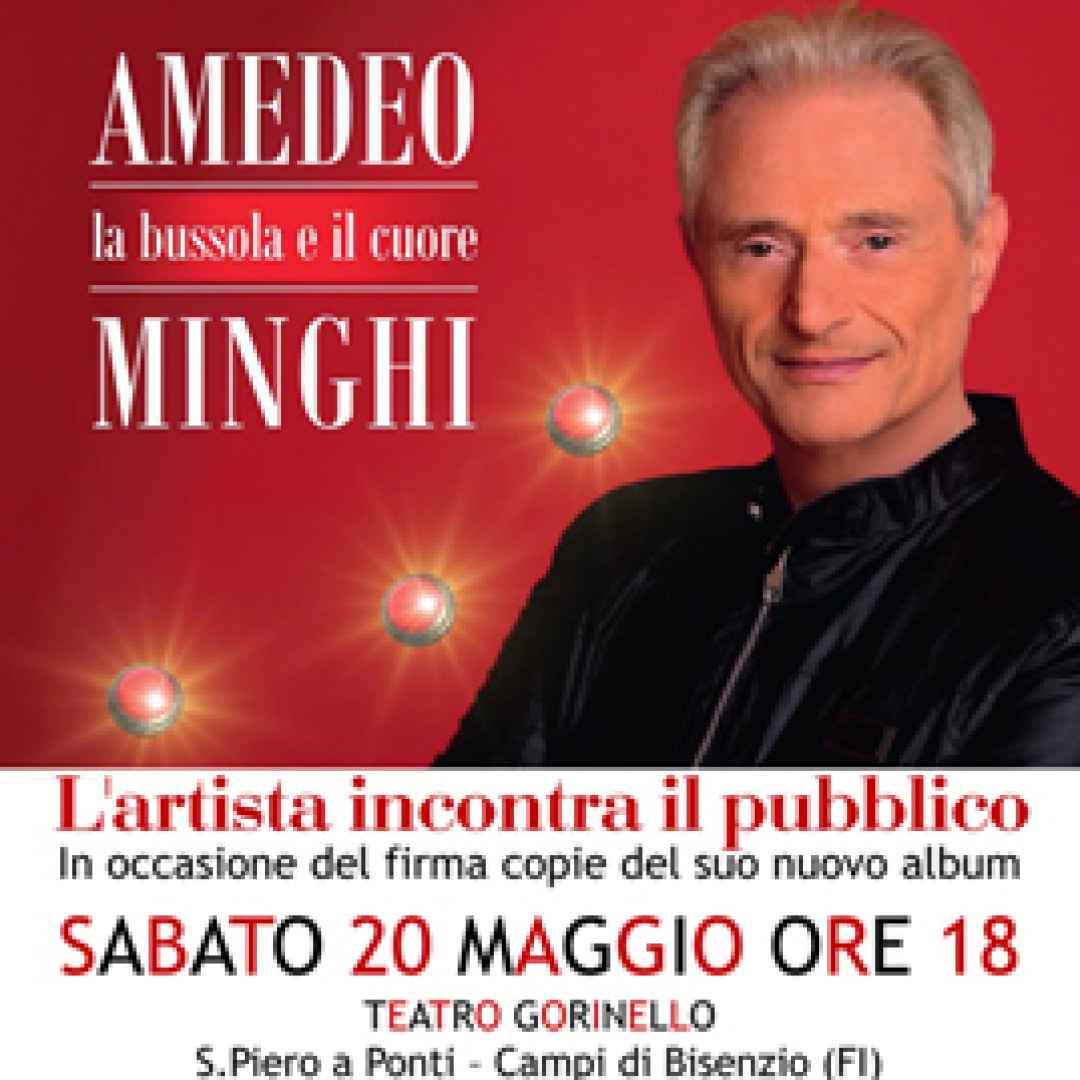 Amedeo Minghi incontro con il pubblico in Toscana