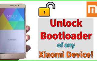 xiaomi smartphone  sblocco bootloader