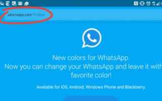 whatsapp  truffa  colori  phishing
