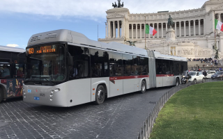 Roma: roma  filobus  trasporto pubblico