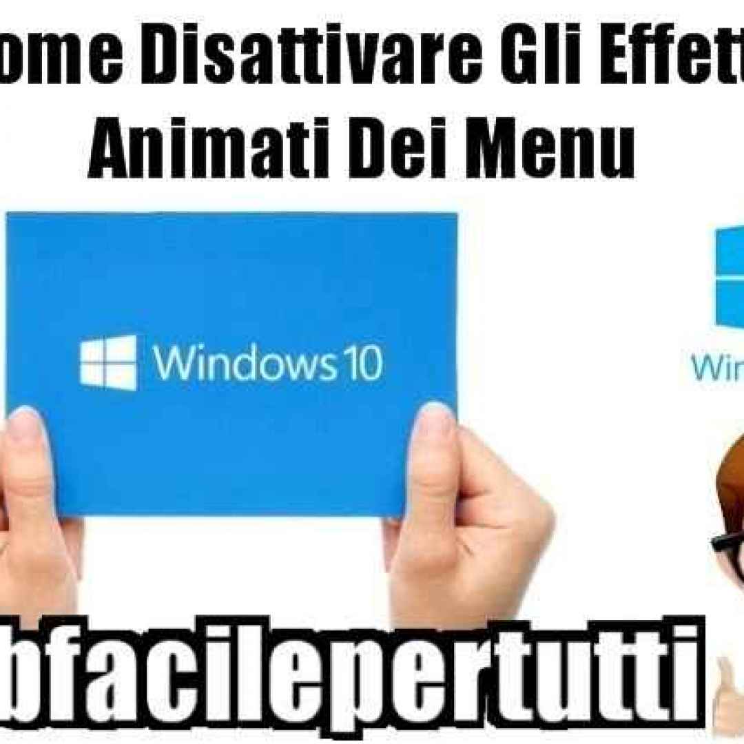 windows 10  disattivare.menu