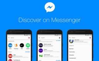 App: facebook  messenger  discover  bot