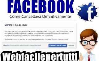 facebook cancellarsi