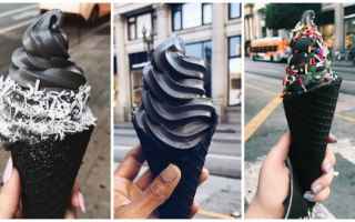 Gastronomia: gelato nero  estate  vacanze