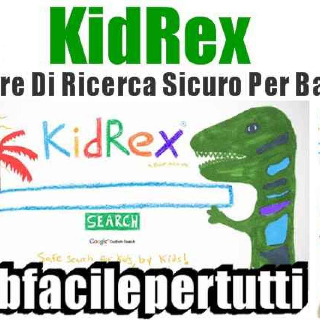 kid rex  motore di ricerca  bambini