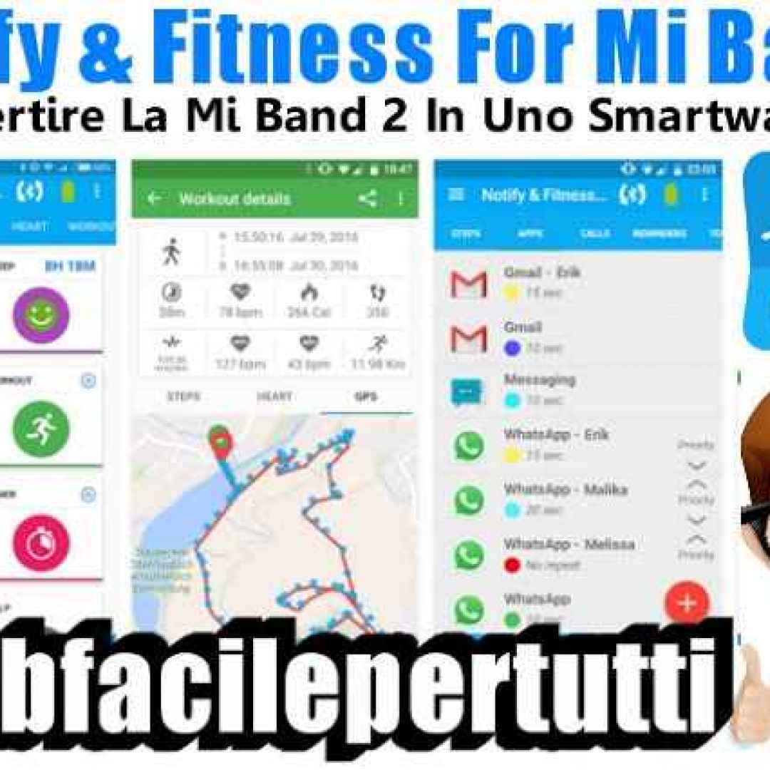 notify & fitness mi band app
