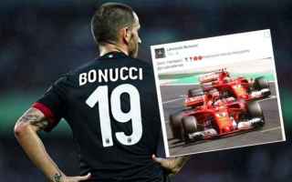 Bonucci si complimenta con la Ferrari, ma gli utenti non capiscono l'aggettivo "stoici". Commenti esilaranti