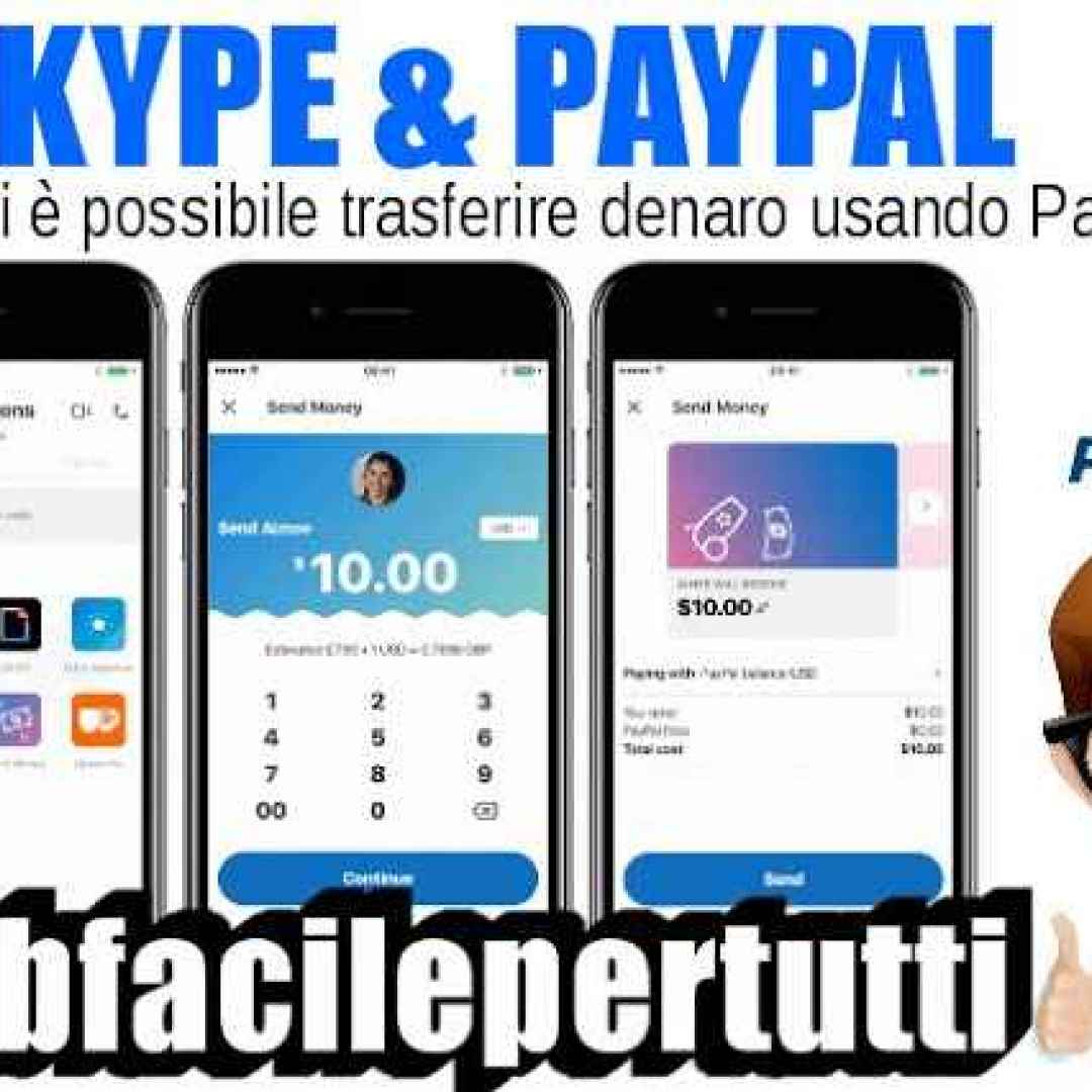 skype  paypal  denaro
