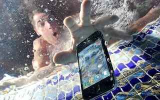 smartphone  incidente  acqua