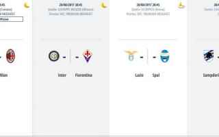 Serie A: serie a  calendario  1 giornata