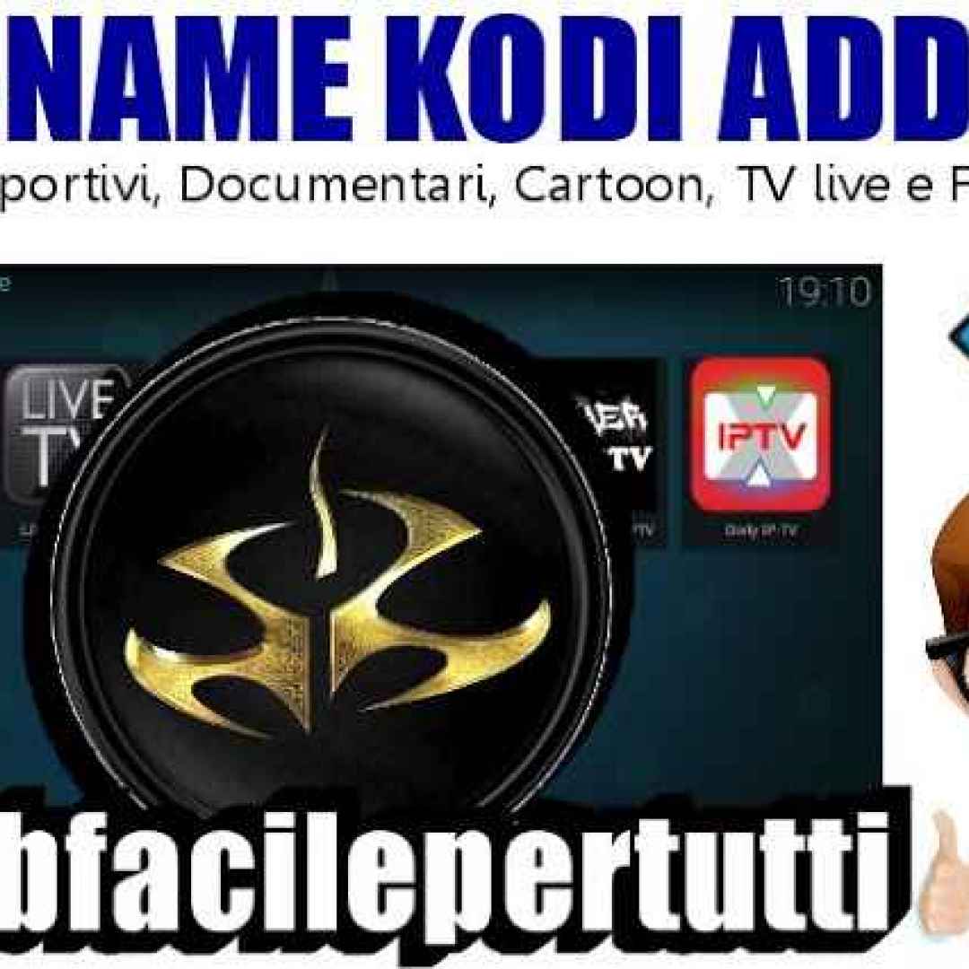 (NO-NAME Kodi Addon) Canali Sportivi, Documentari, Cartoon, TV live e