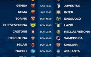 Serie A: serie a  calendario  2 giornata