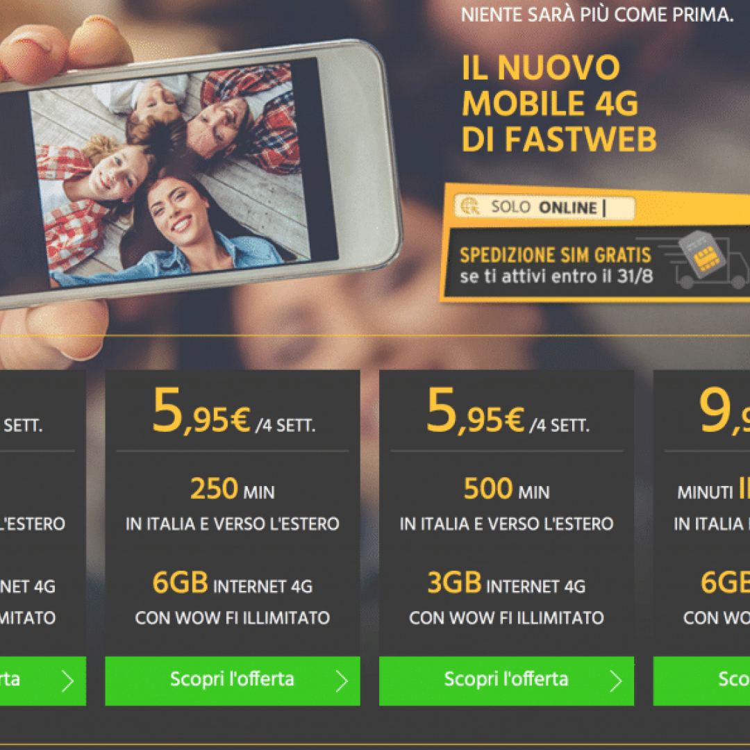 mobile  offerte  fastweb