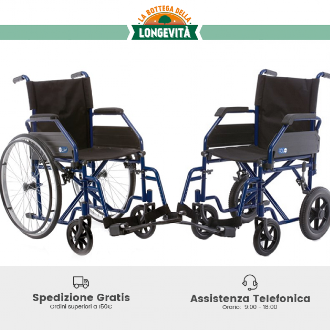 carrozzina disabili  sedia a rotelle