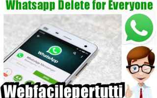 App: whatsapp  delete for everyone