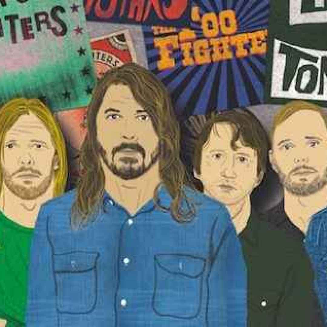 rock  foo fighters  concrete and gold