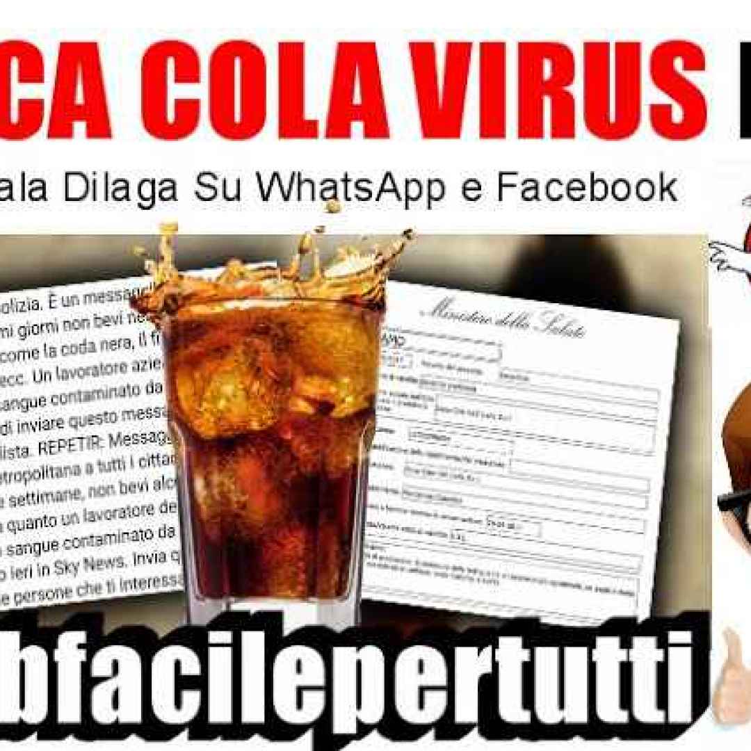 coca cola  virus  aids  bufala  hiv