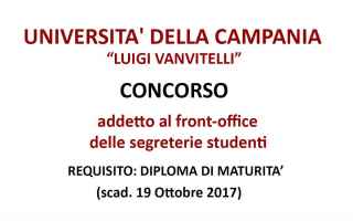 Napoli: università campania concorso  concorso