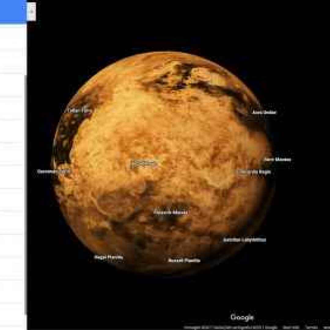 Google Maps si espande a pianeti e lune del Sistema Solare