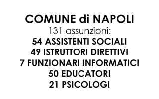 Napoli: comune napoli concorso  educatori napoli