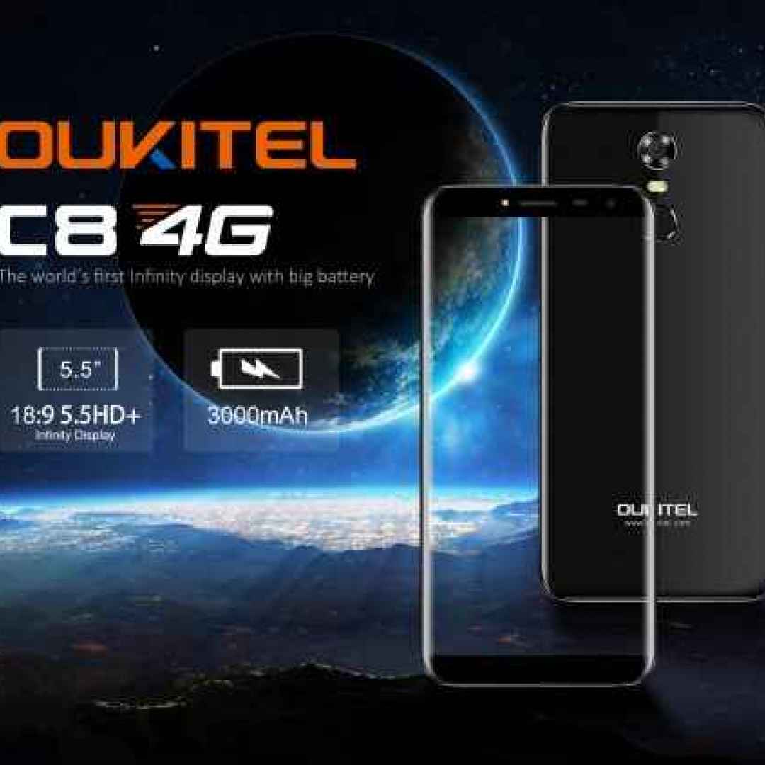 oukitel  oukitel c8  smartphone