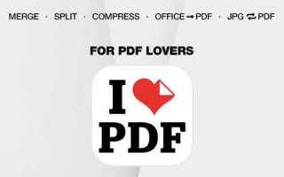 iLovePDF – ottima suite per gestire i PDF su Android e iPhone