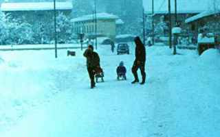 Meteo: neve  1985  anni 80  nevicata