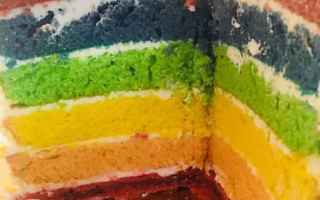 torta arcobaleno  rainbow cake  torta